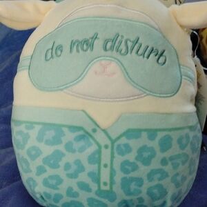 Squishmallows 8" Sophie The Lamb W/Sleep Mask Light Blue & White NWT